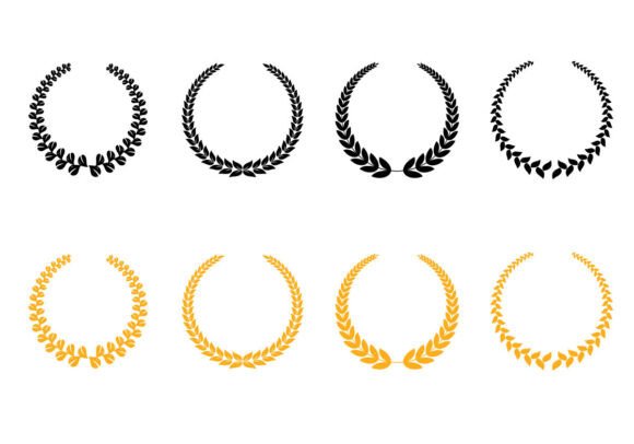 Download Handcrafted Laurel Wreath Border Set - Handcrafted Collection