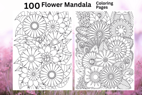 Download 100 Flower Mandala Coloring Pages - Mandala coloring page Collection