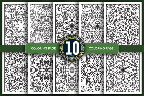 Download Flower Mandala Coloring Page Bundle - Mandala coloring page Collection