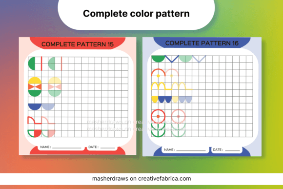 Download Kids Activity Trace Color Pattern 15-16 - Color pattern Collection